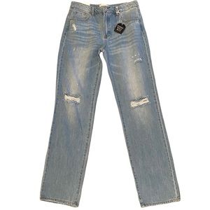 Tricot straight jeans